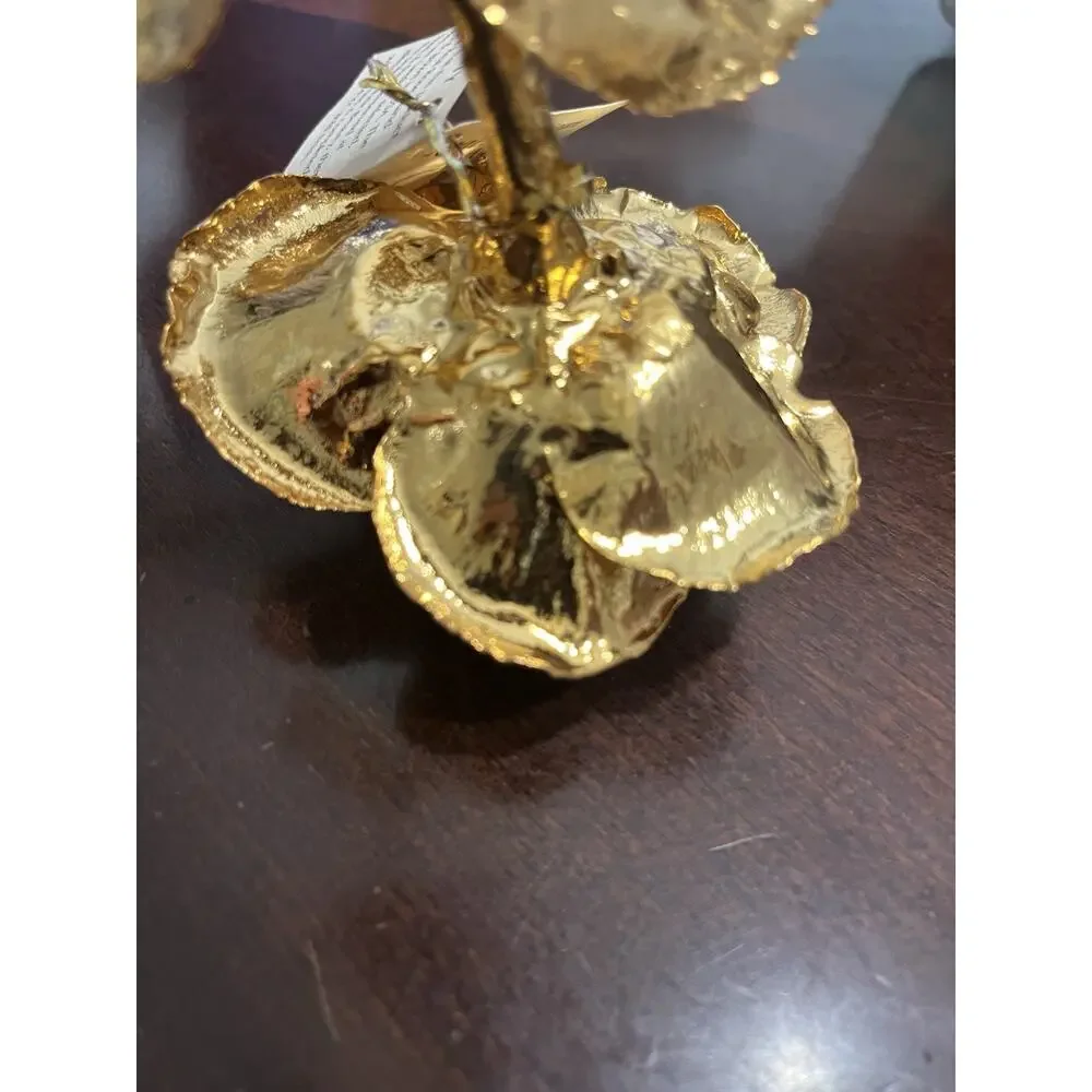 24k Gold-Dipped Real American Rose 11”